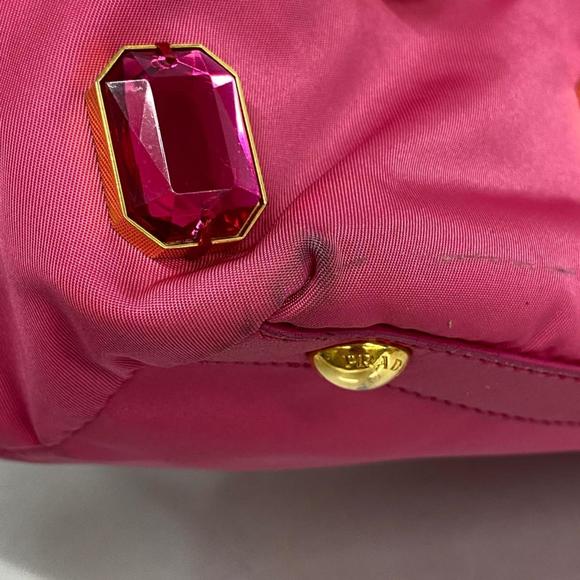 Prada tote bag nylon pink ladies - Picture 7 of 12